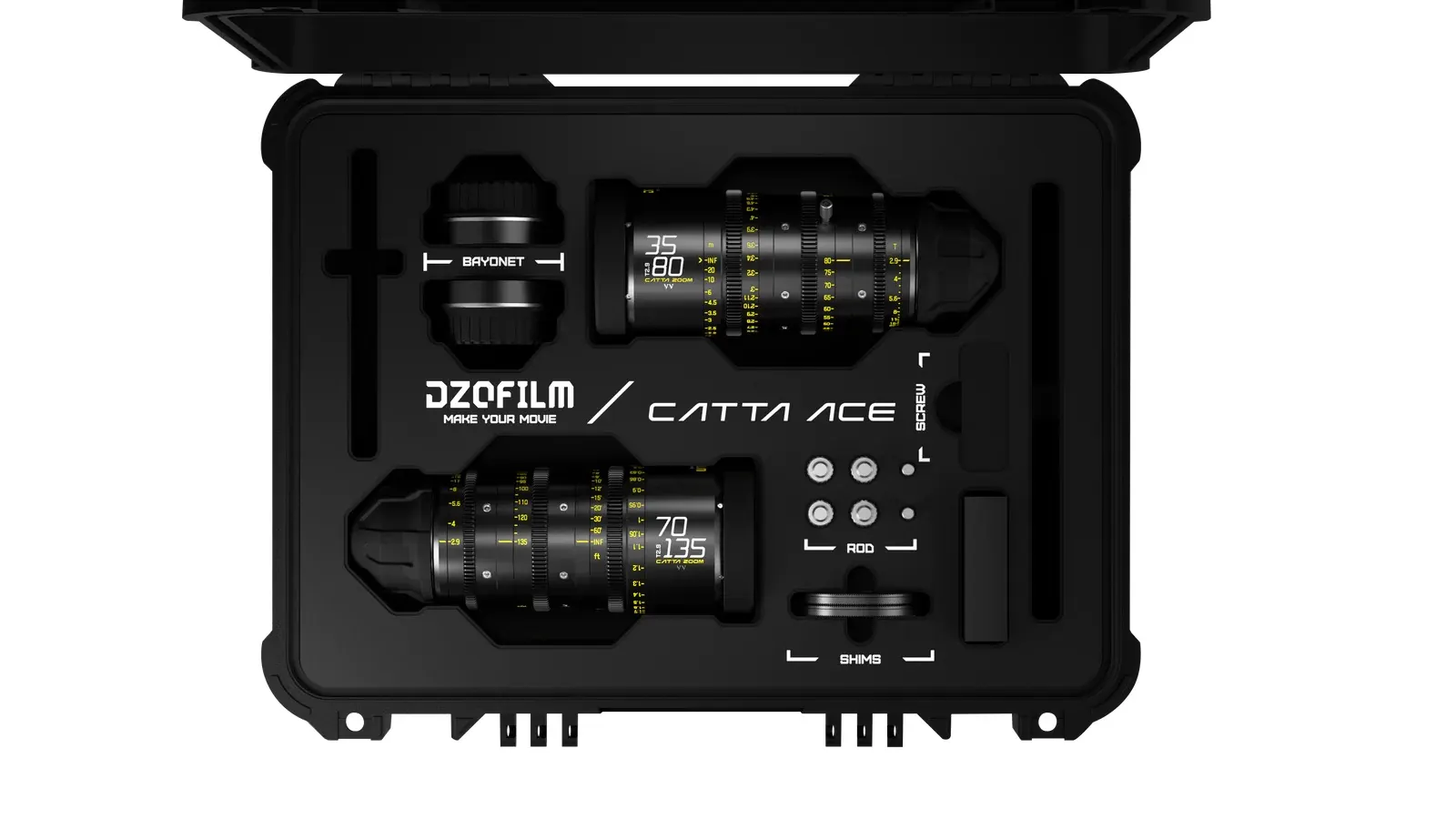 DZOFilm Catta Ace 35-80 + 70-135mm T2.9 Zoom Bundle