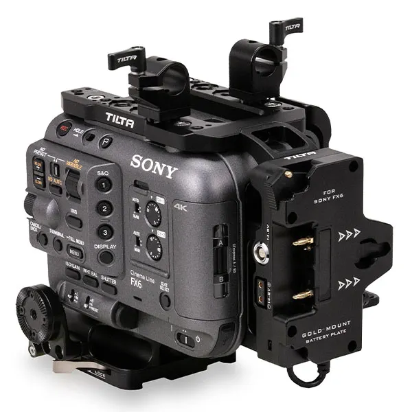 Sony FX6 cinema camera body in Tilta Advanced Cage