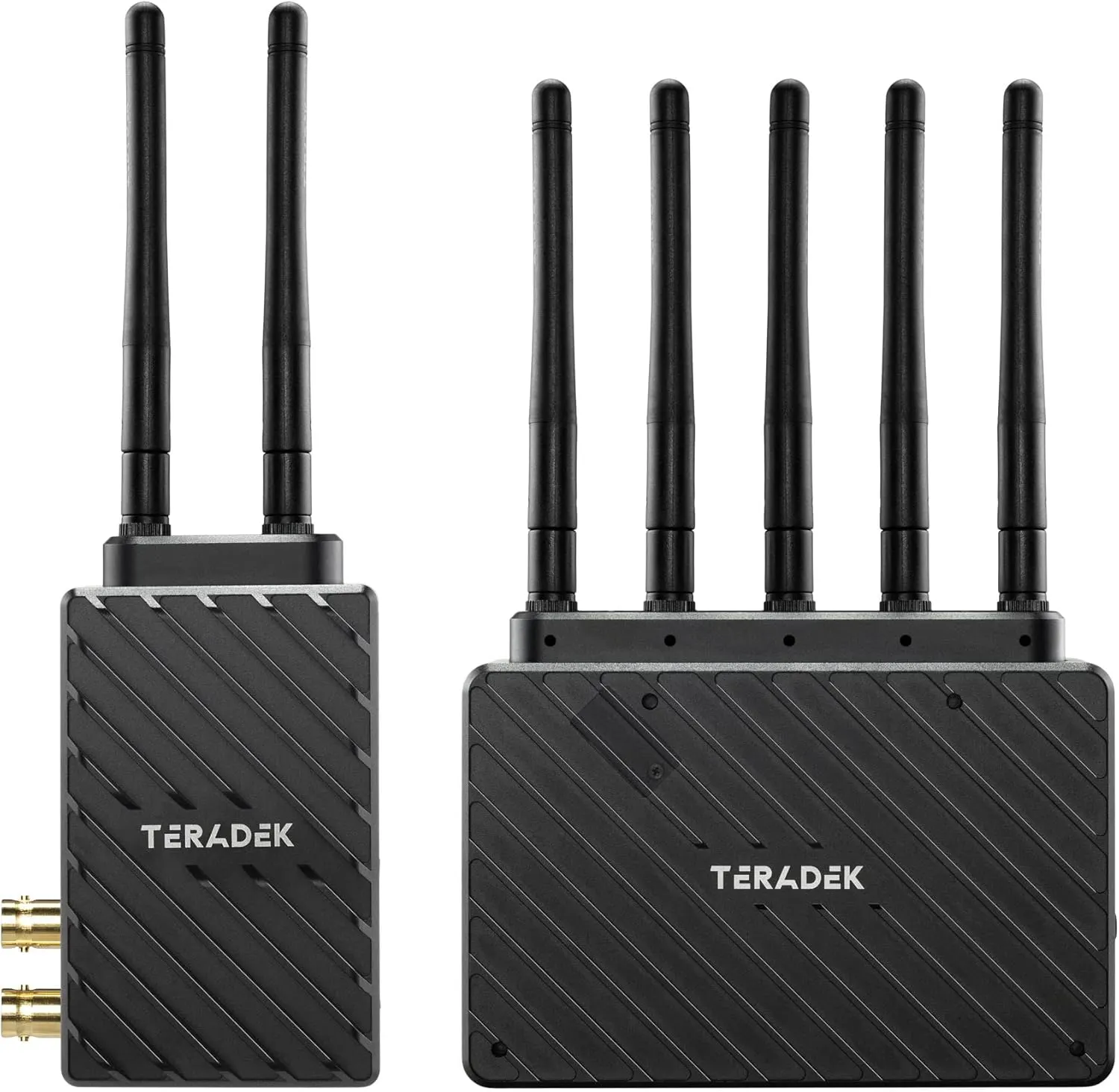 Teradek Bolt 6 LT 750 transmitter and receiver with external antennas