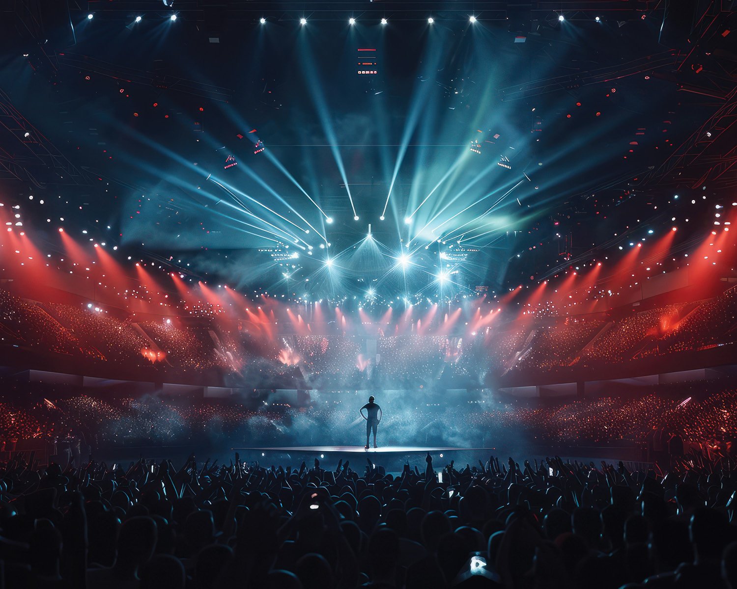 live concert event production stage lighting and crowd by Epic 12 Studios